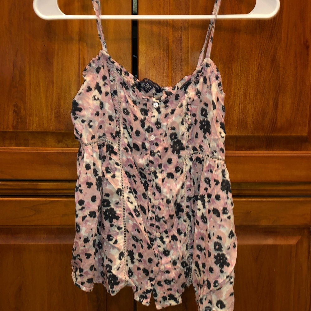 Floral American Eagle Top